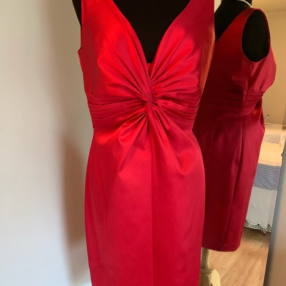 Jones New York red satin dress - Picture 10 of 10